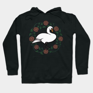 Swan Flower Filigree Hoodie